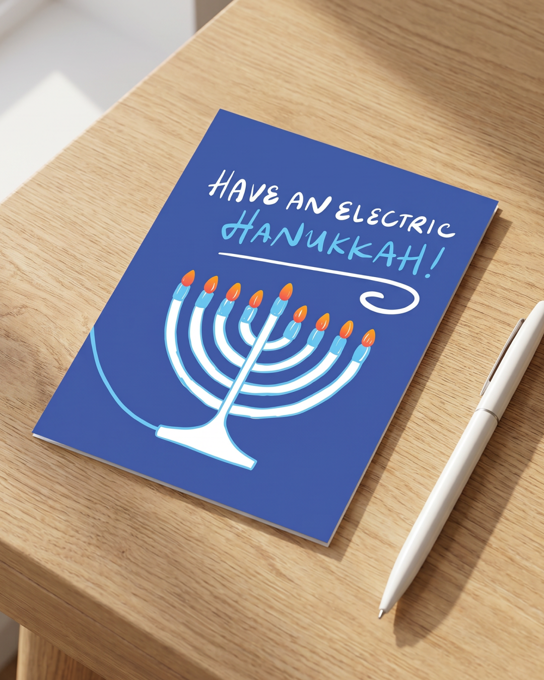 Have An Electric Hanukkah Holiday Card