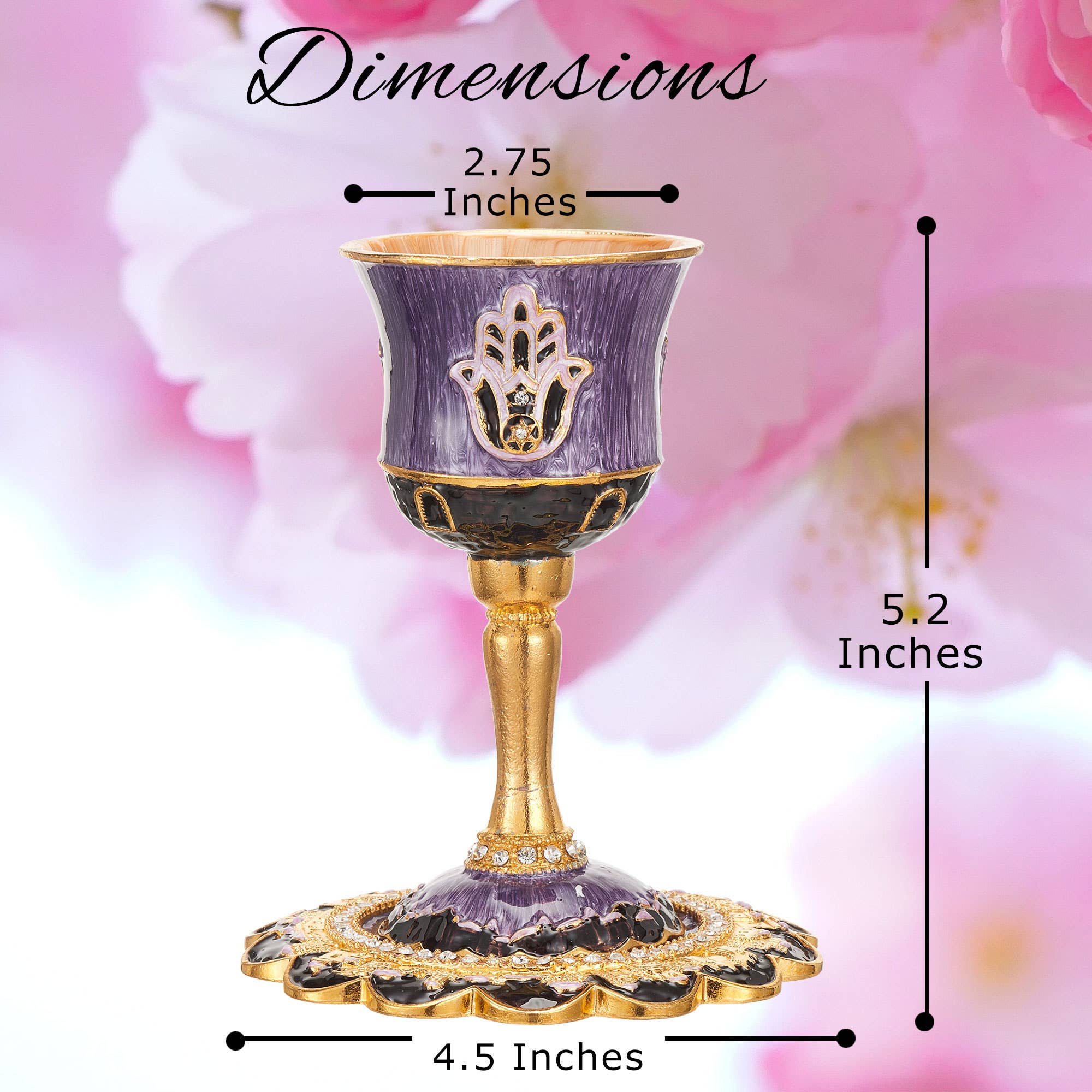 Kiddush Cup in Purple