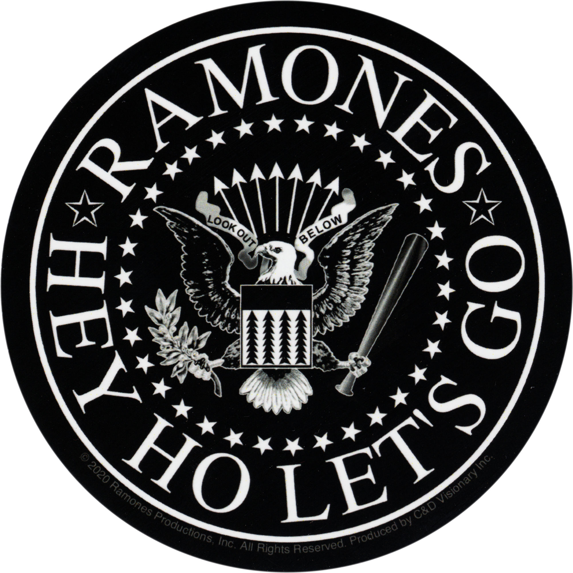 Sticker - The Ramones - 4" Eagle Logo - Punk Rock Music Band