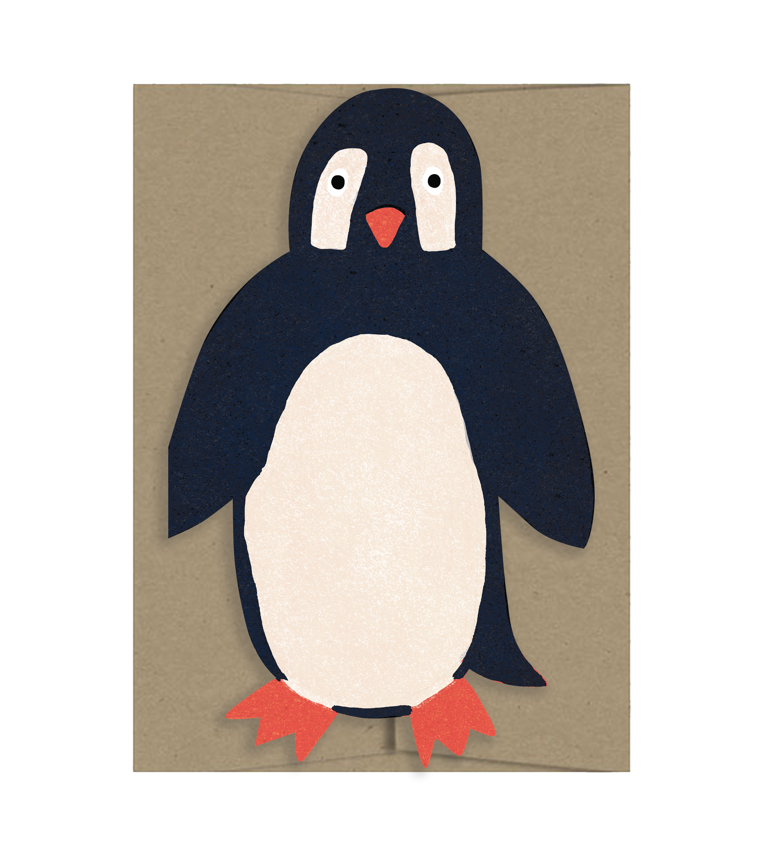 Penguin - Die Cut Card