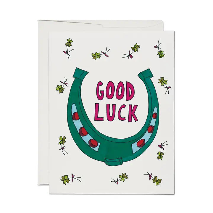 Good Luck Clover Greeting Card