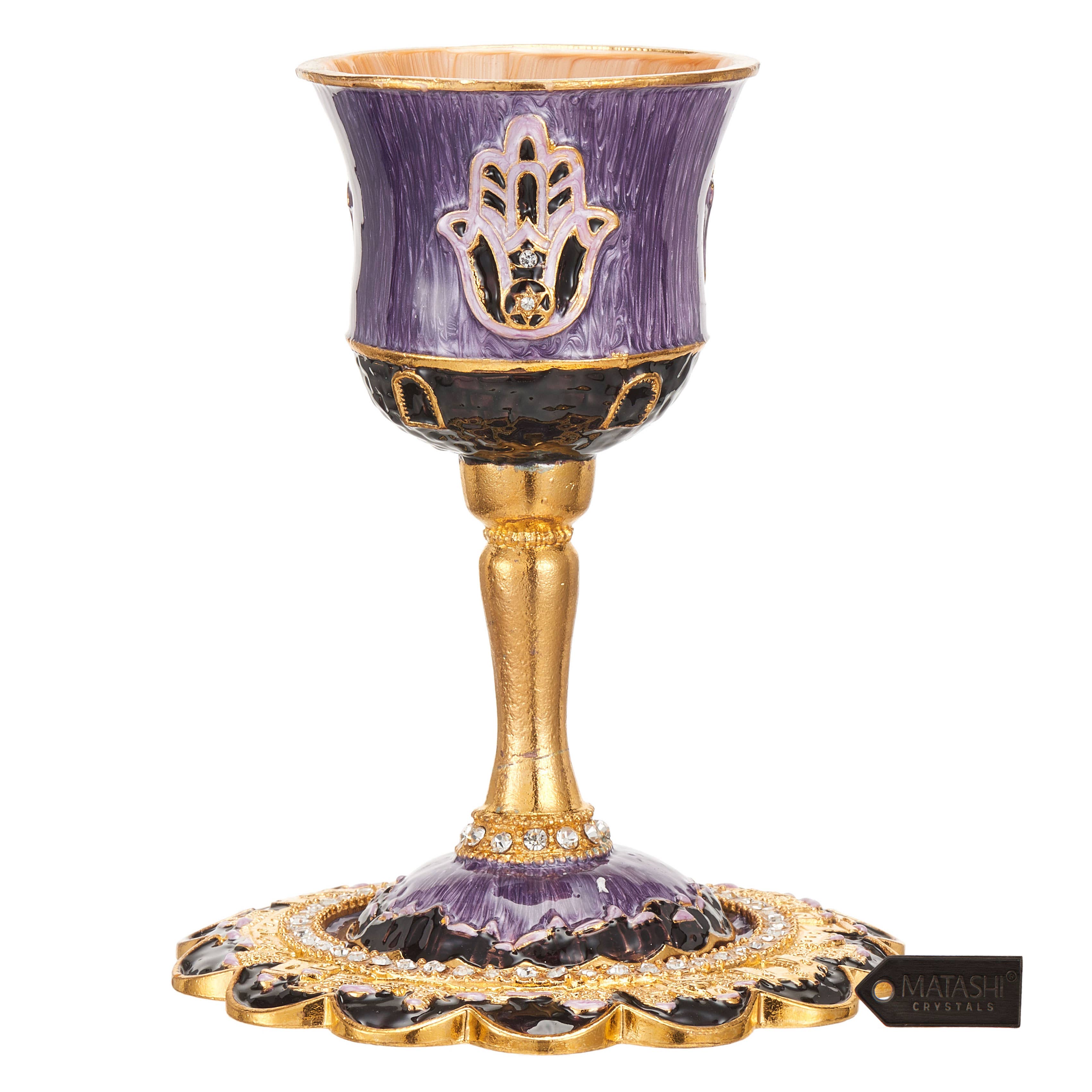 Kiddush Cup in Purple