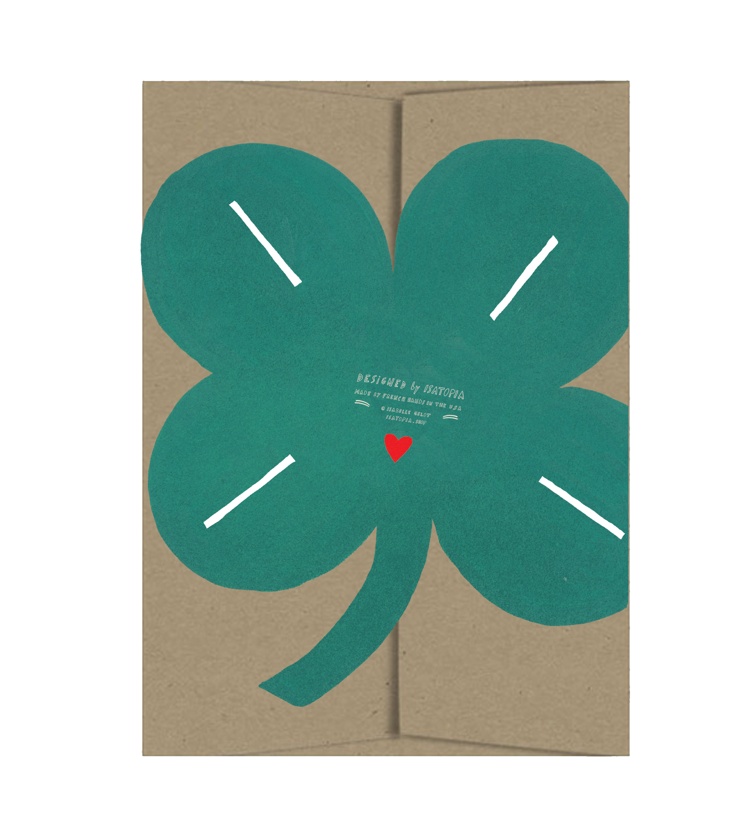 Clover Good Luck - Die Cut Card