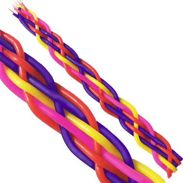 Multi-Colored Beeswax Havdalah Candle
