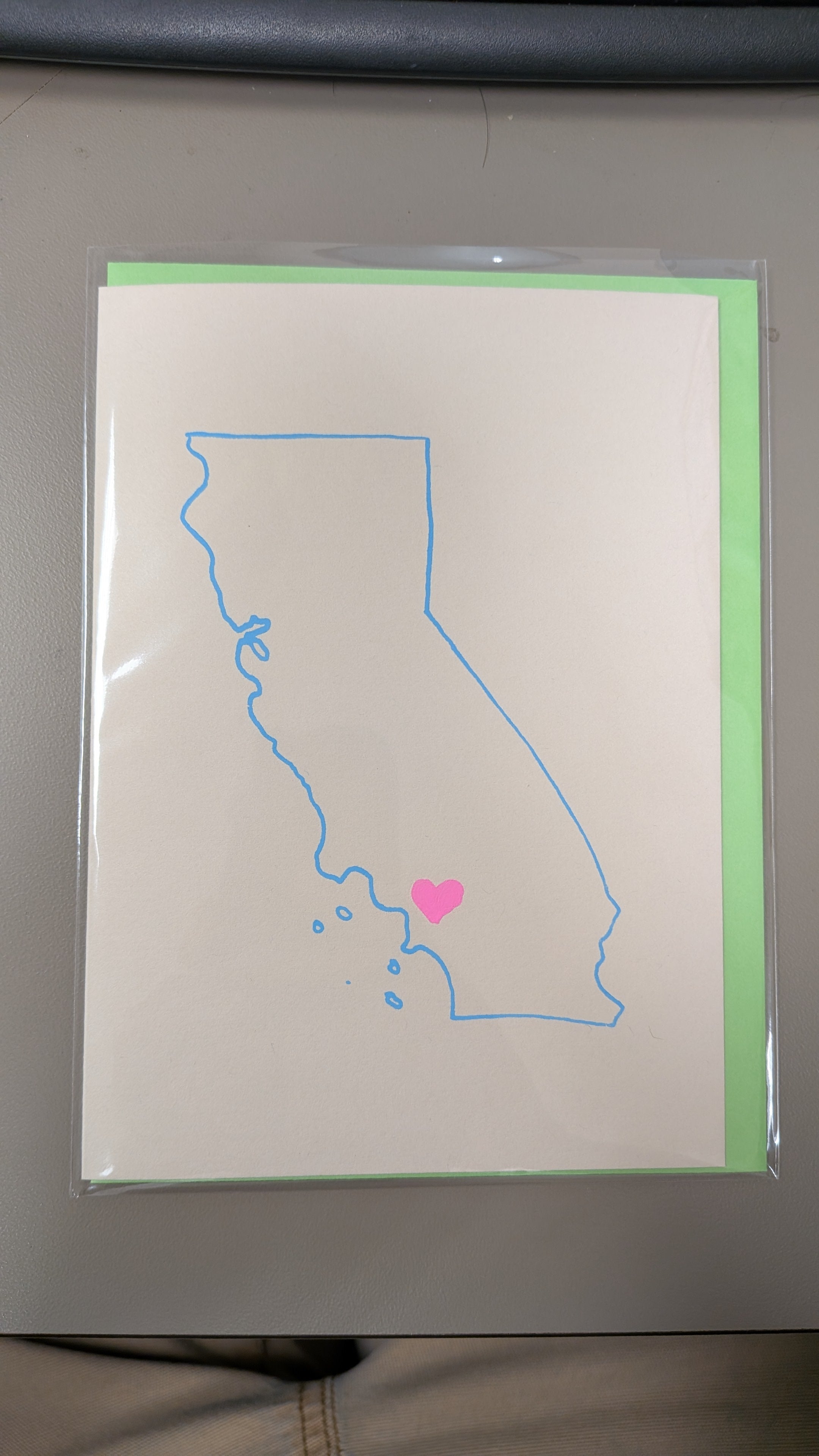 I Heart California Greeting Card