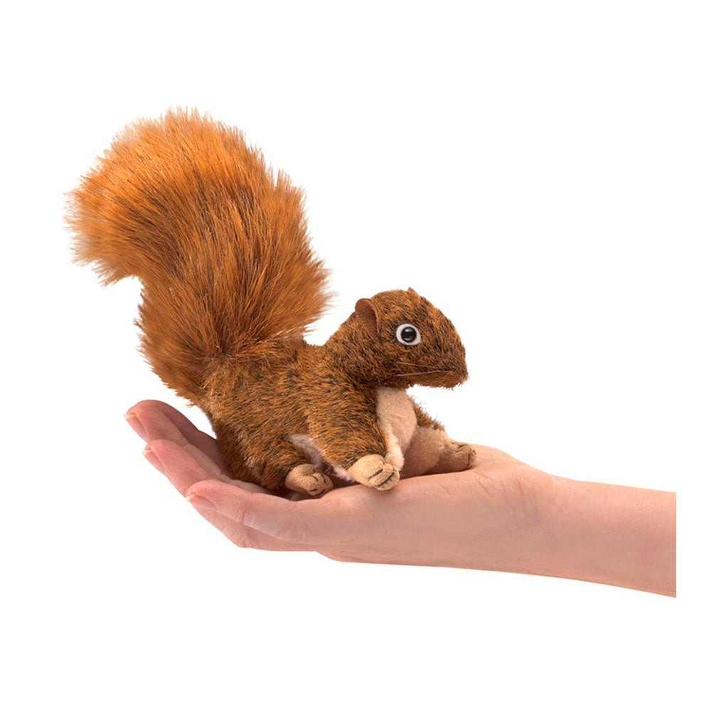 Mini Red Squirrel Finger Puppet