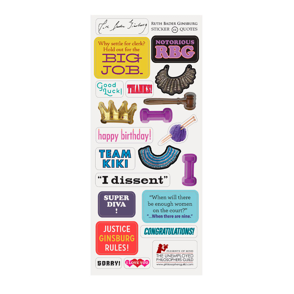 Ruth Bader Ginsburg Quoteable Noteable Greeting Card