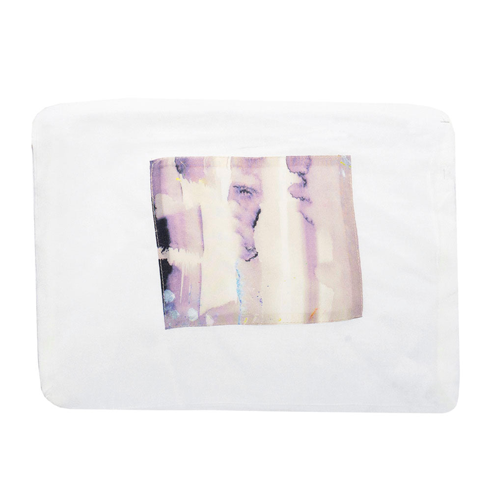 Sofer Silk Gray Wash with Blue Splashed Tallit Set