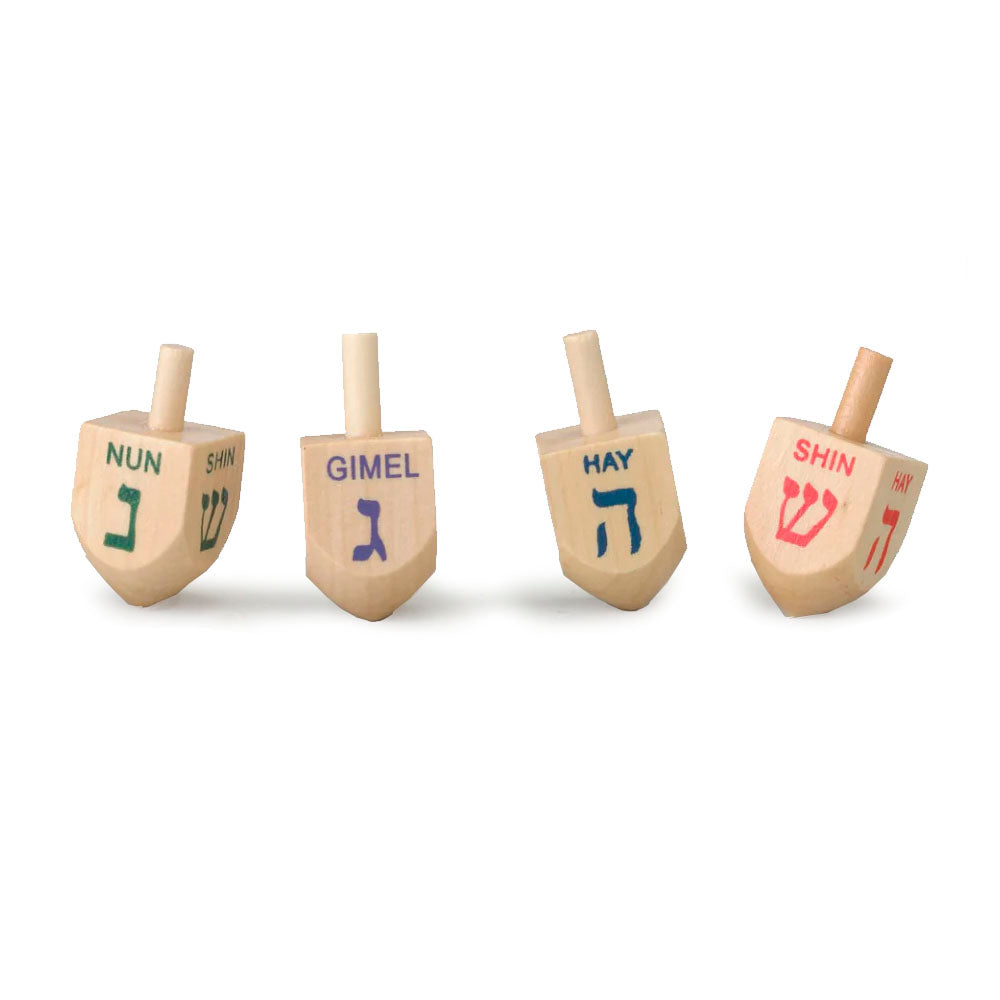 Small Wood Dreidel- Each Sold Separately