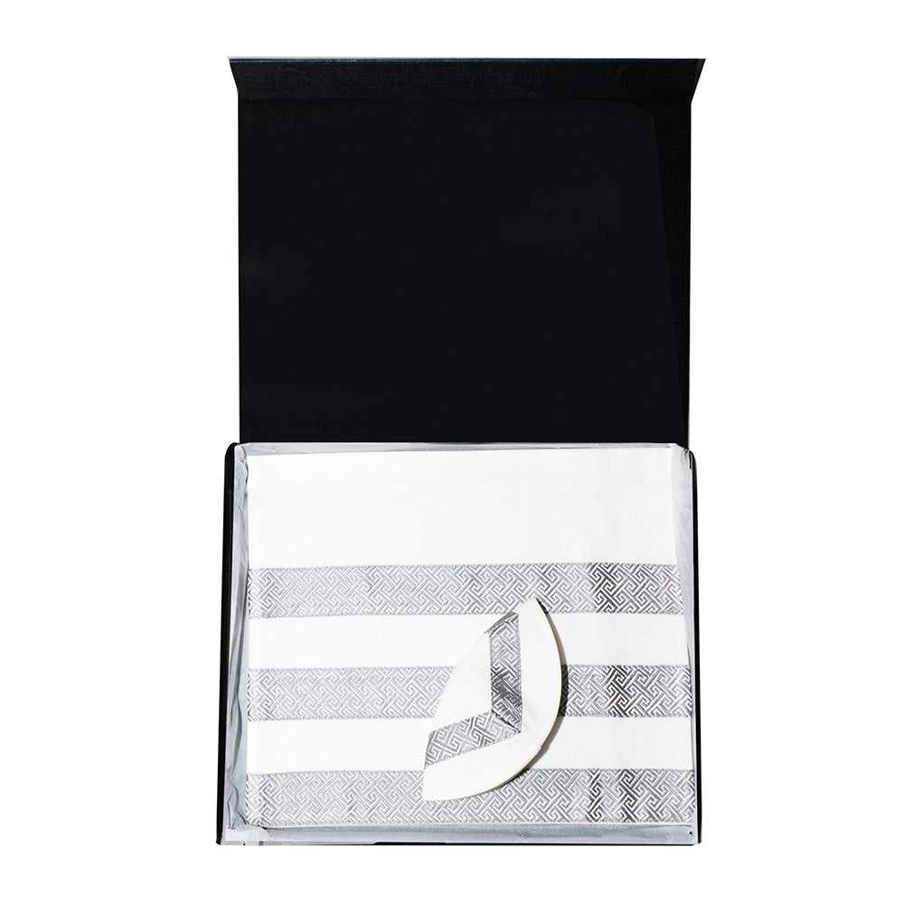 Michigan (Gray Triple Stripe) Tallit Set