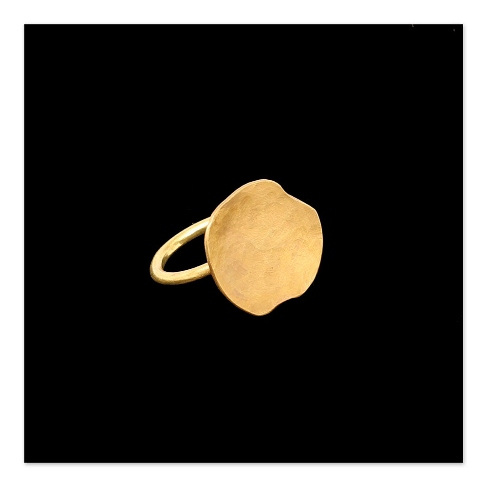 Ring- Hand Hammered Brass by Jordan Aiken