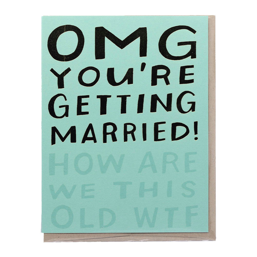 Greeting Card "OMG You're Married!" Wedding