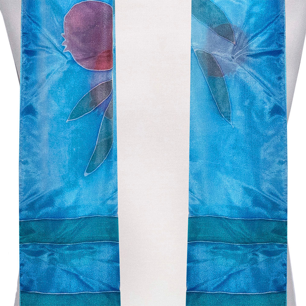 Blue Promegranate Motif Tallit