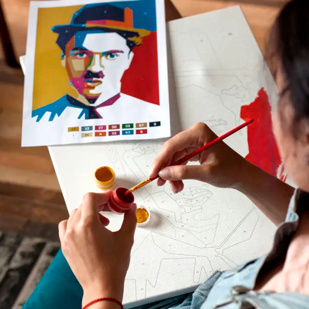 Paint by Numbers: Charlie Chaplin