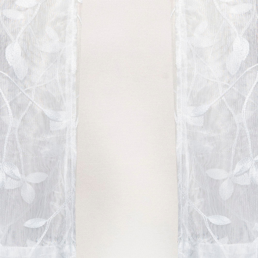 Tallit Set- Alaska (Sheer White with Vine Leaf)