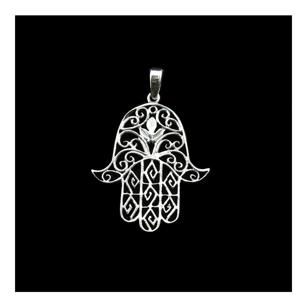 Pendant- Large Filigree Hamsa