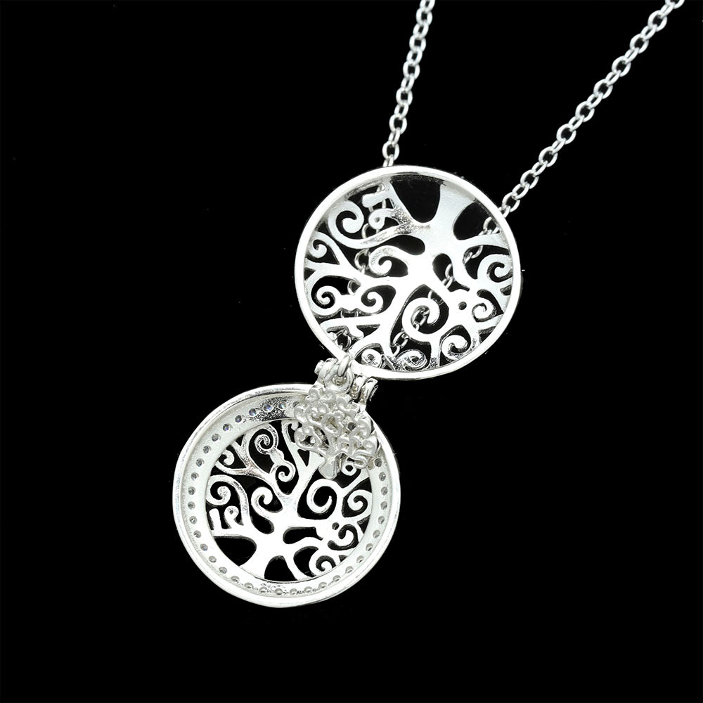 Sterling Silver Tree of Life Locket Necklace