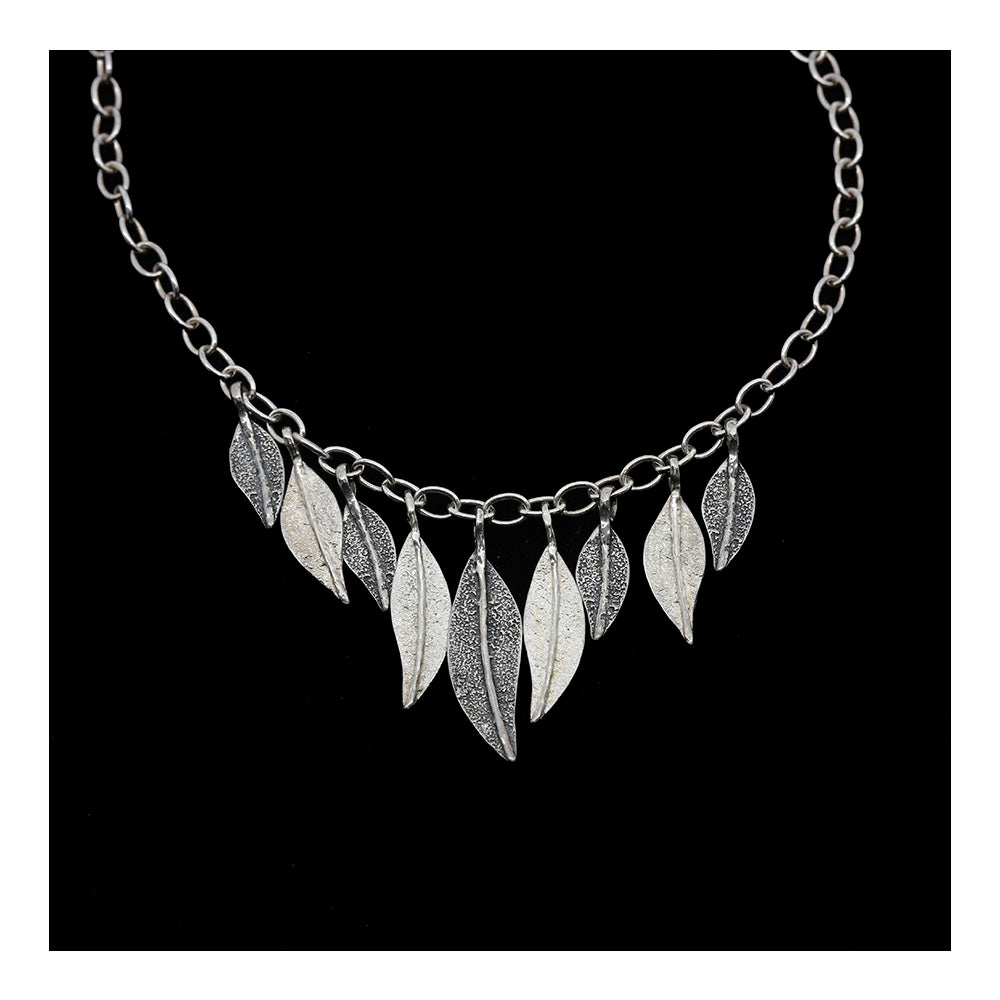 Sterling Silver Leaf Necklace