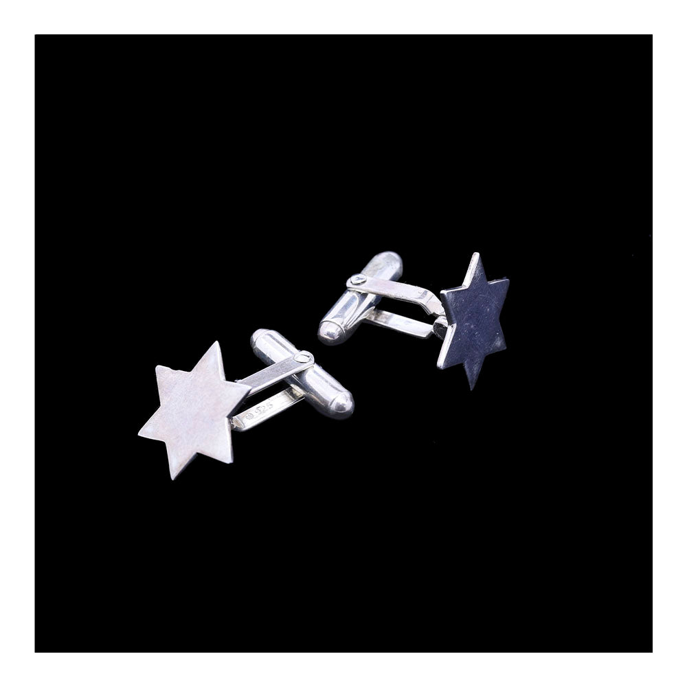 Star of David Sterling Silver Cufflinks