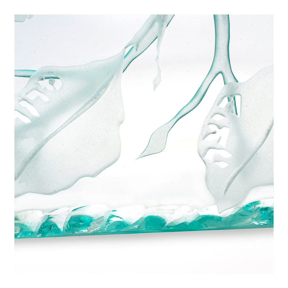Etched Glass Seder Plate by Steve Resnick