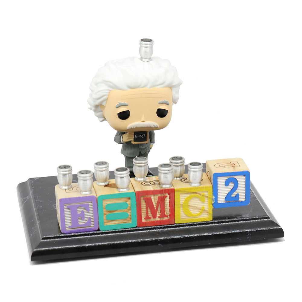 Einstein with his Famous Formula Hanukkiah