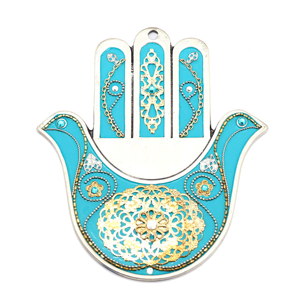 Bead and Chain Wall Hamsa