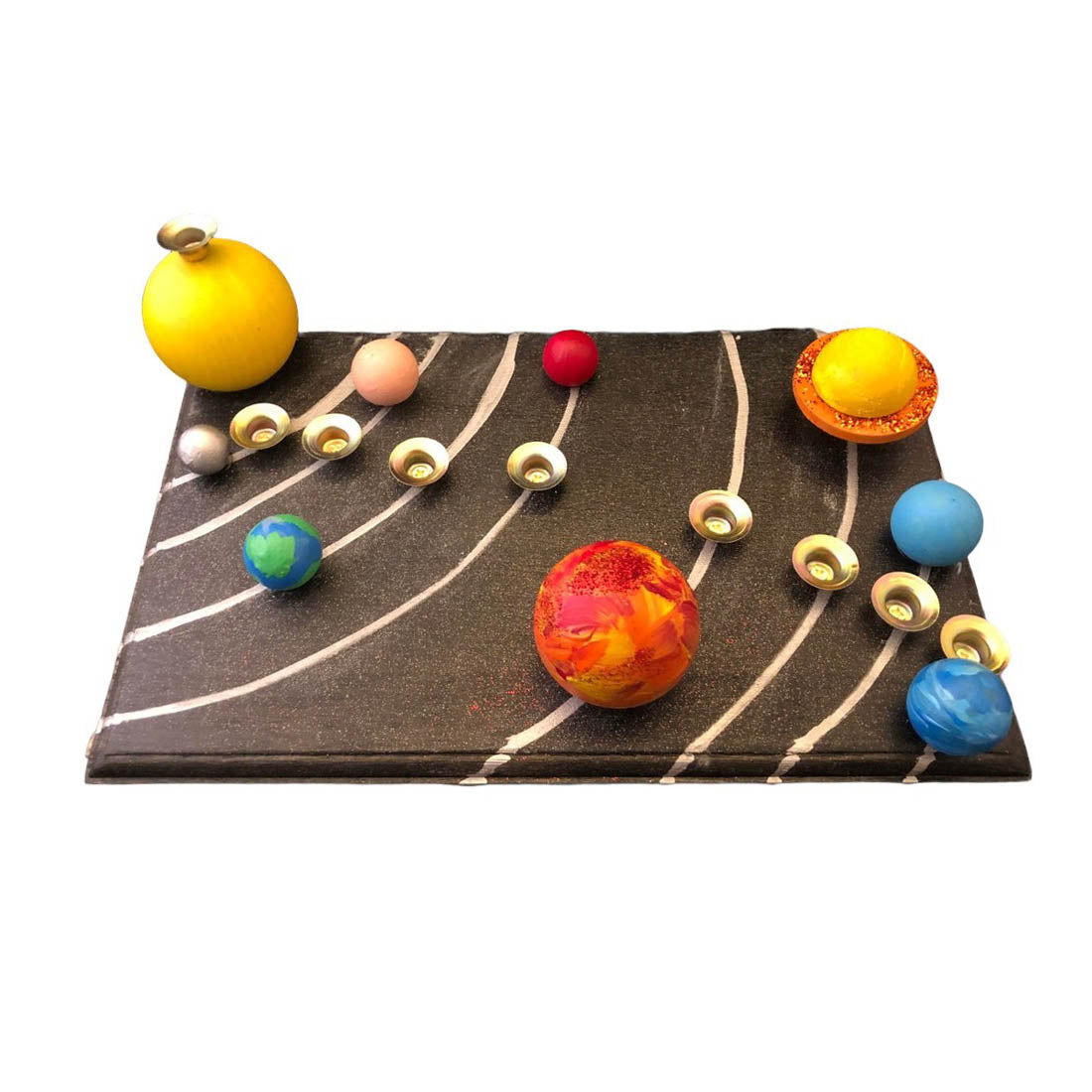 Make Your Own Solar System Hanukkiah