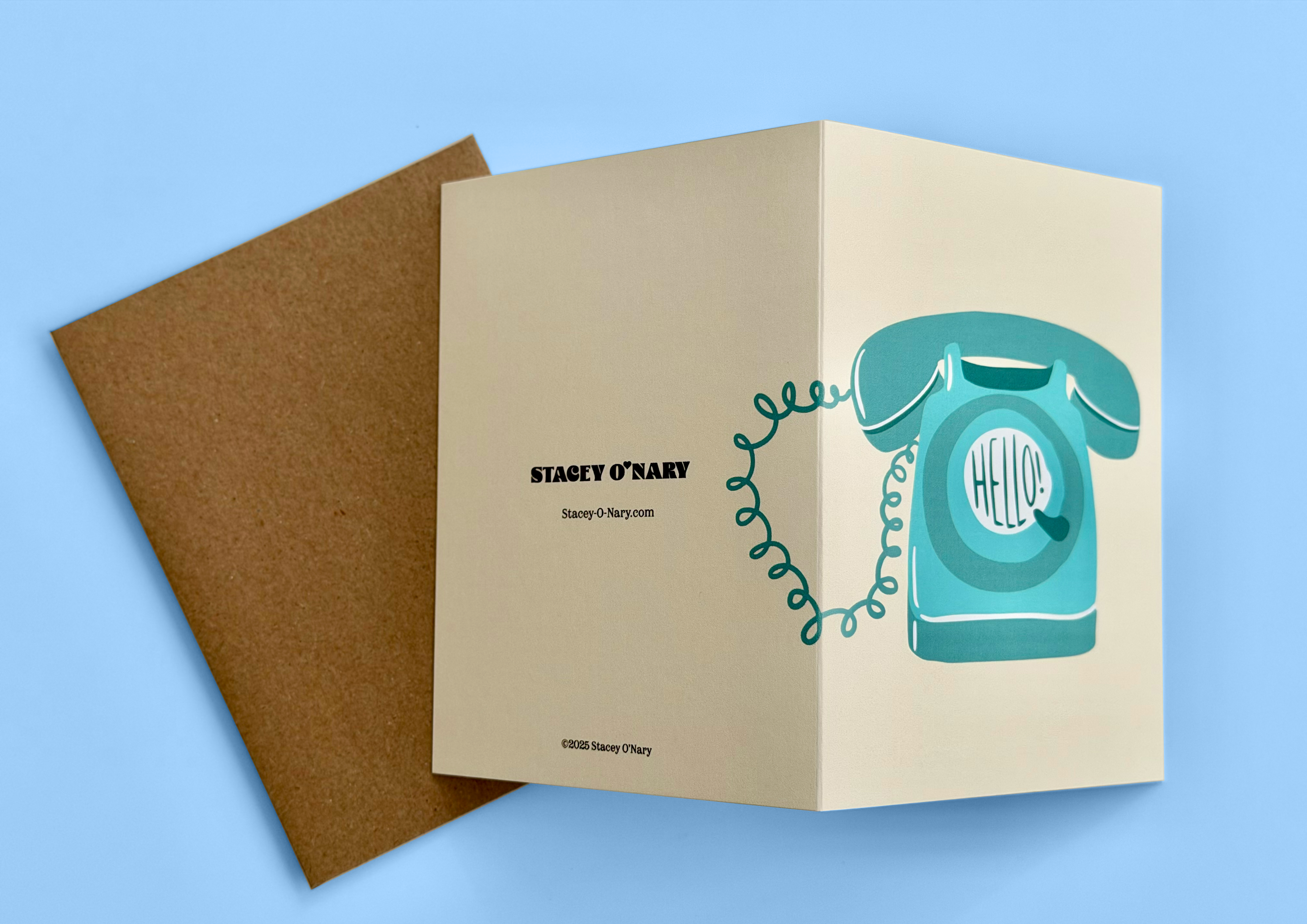 Rotary Phone Hello Card | Thinking of You Anytime Card