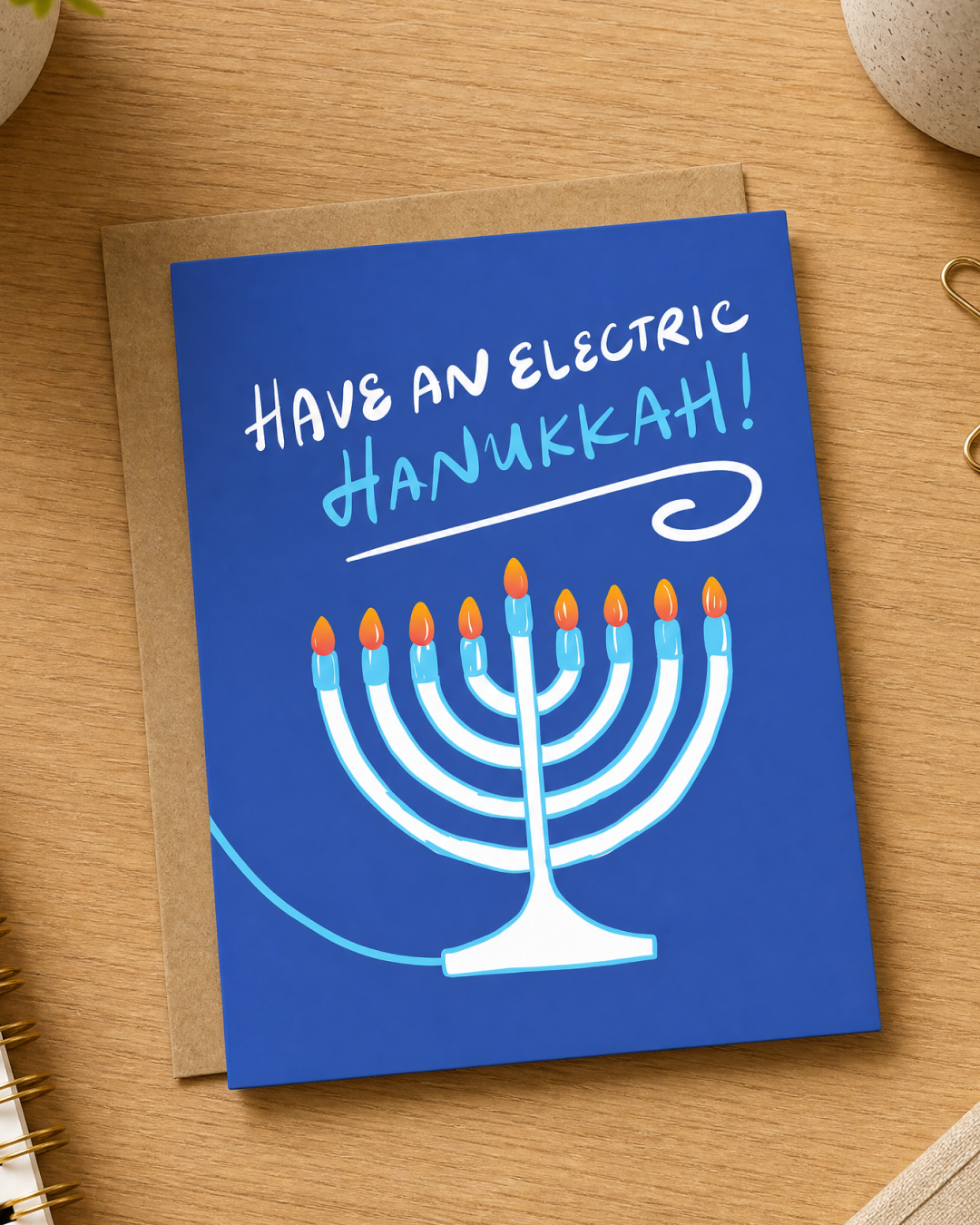 Have An Electric Hanukkah Holiday Card