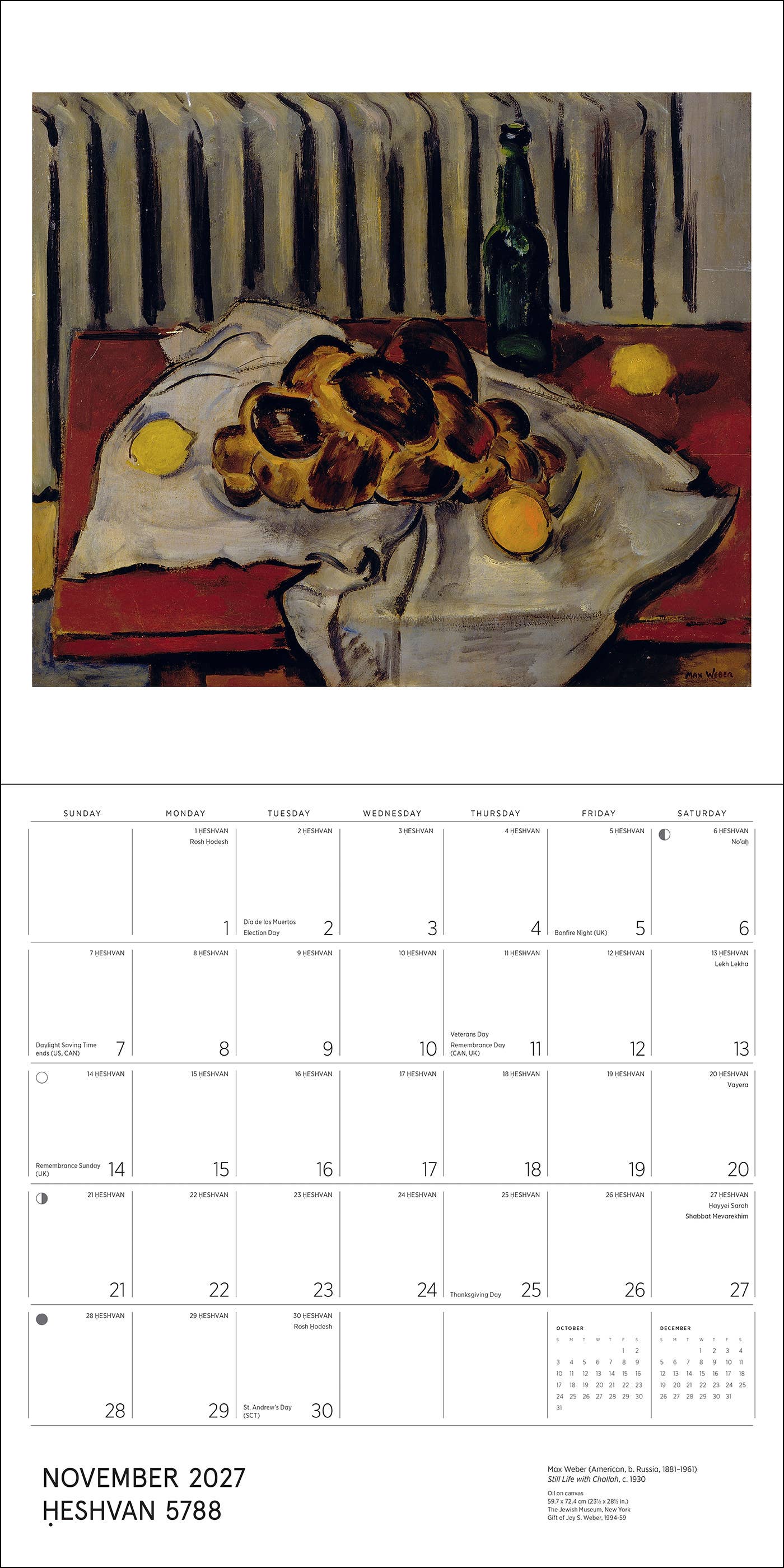 The Jewish Museum Calendar 2027