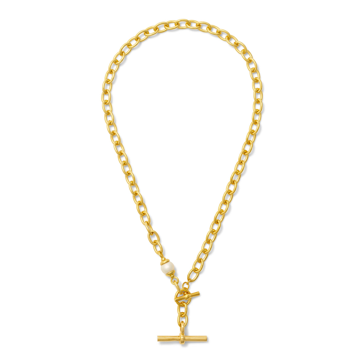 The Miranda Gold + Pearl Necklace