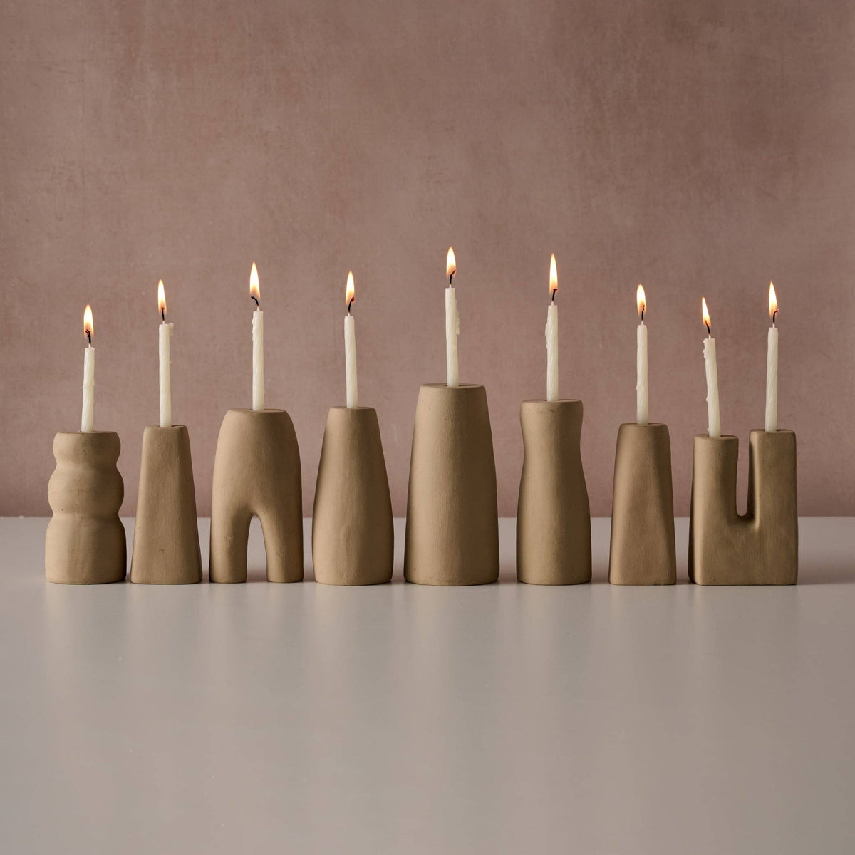 Prakasa Modern Terracotta Menorah