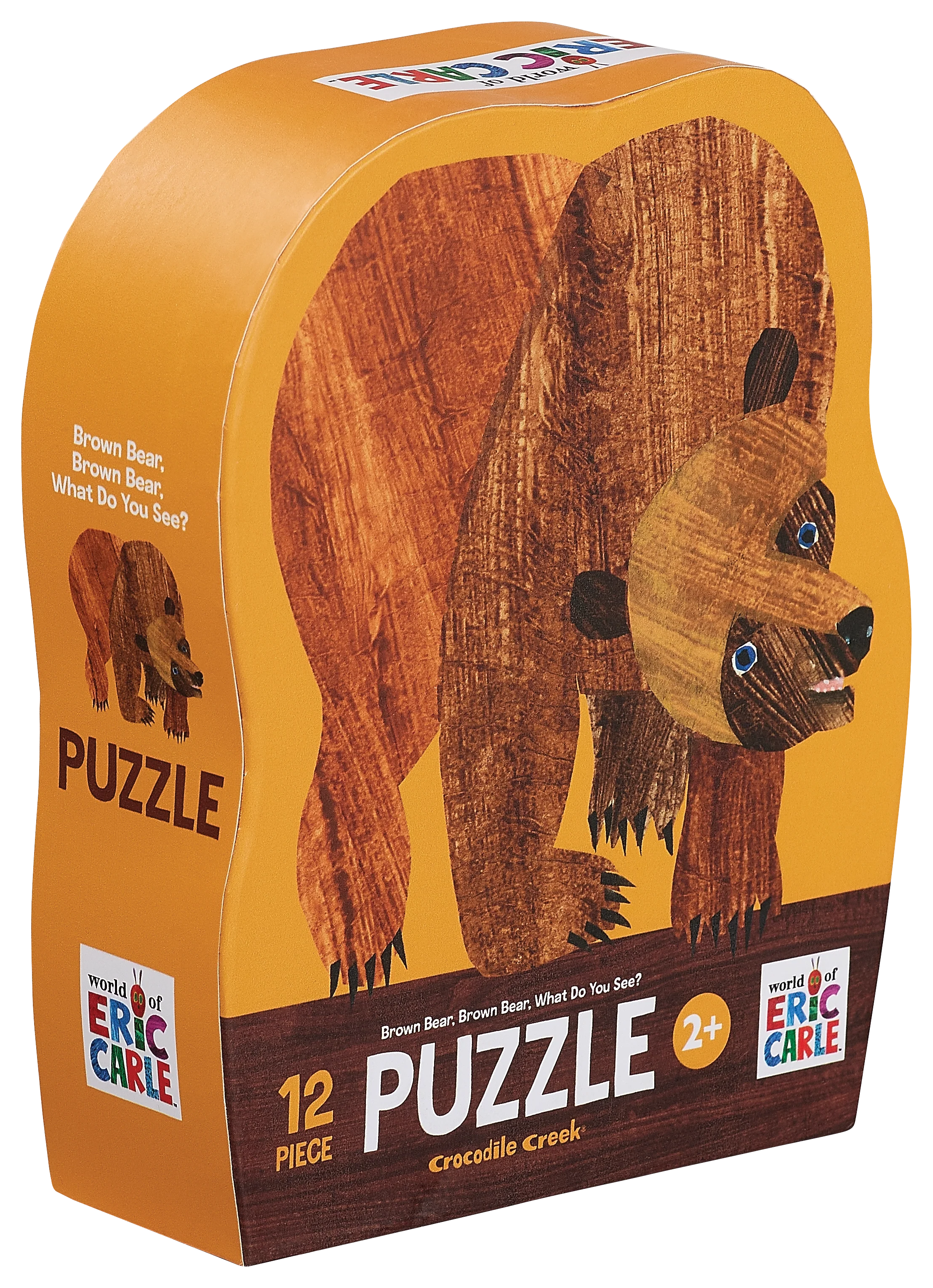 12-Piece Shaped Box Puzzle - Brown Bear