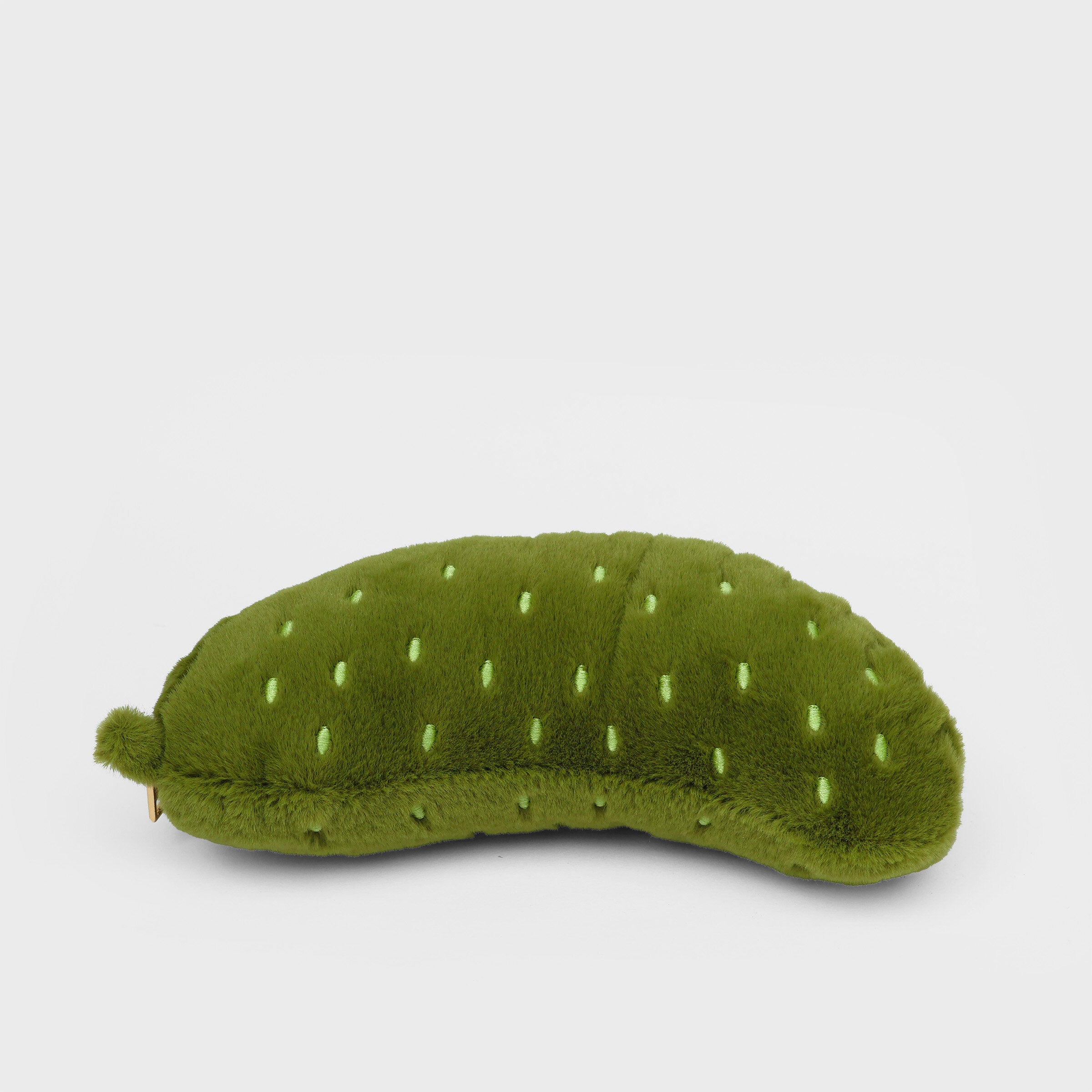 Plush Pickle Zip Pouch