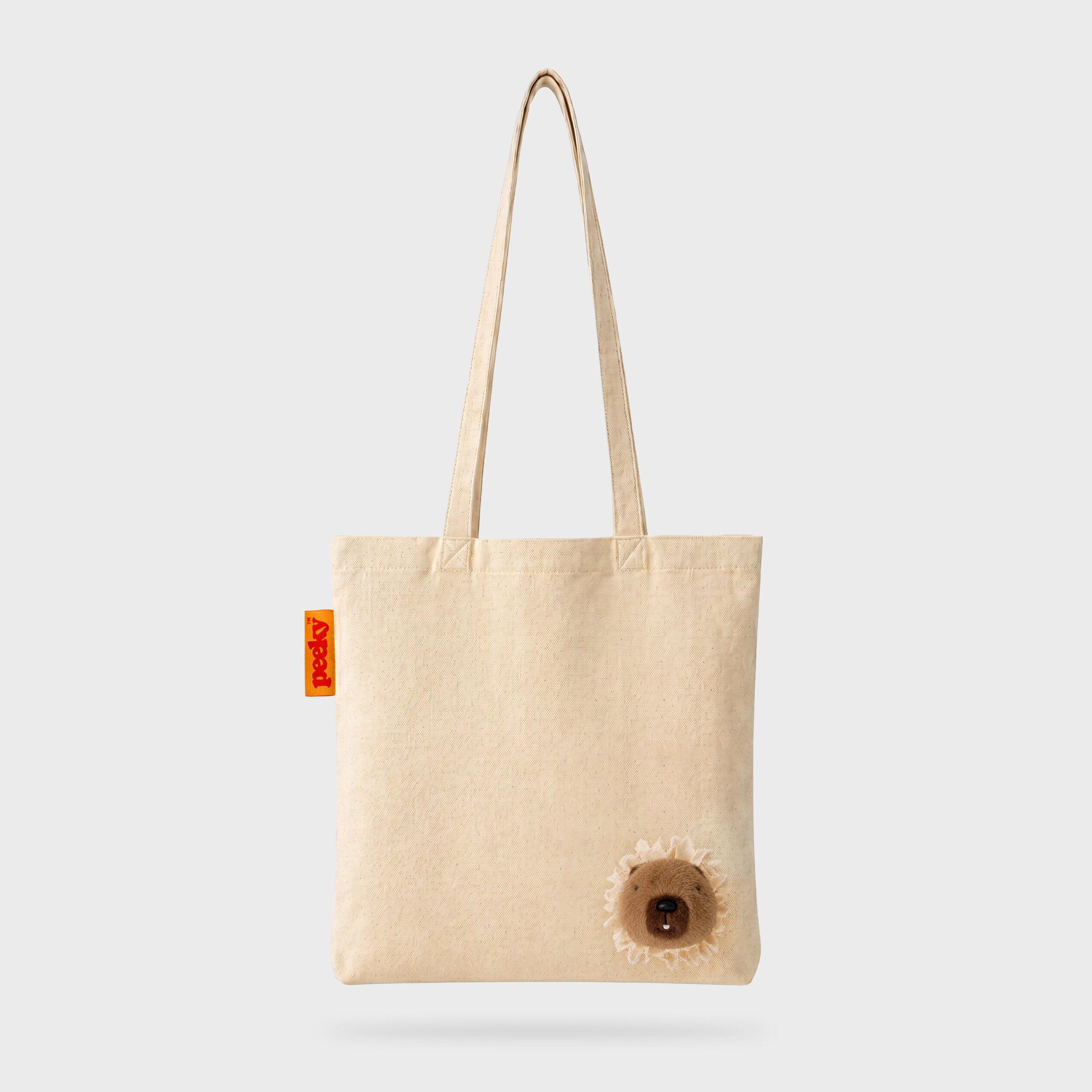 Peeky Capybara Tote