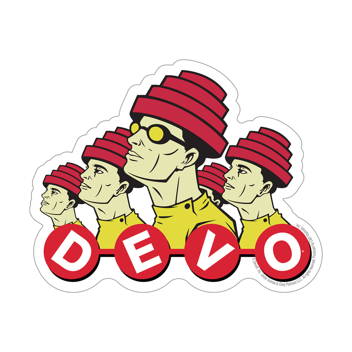 DEVO Dome Hat Sticker
