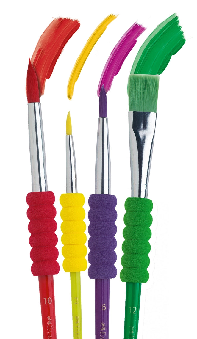 Soft Touch Paintbrushes Set of 4 Assorted Sizes