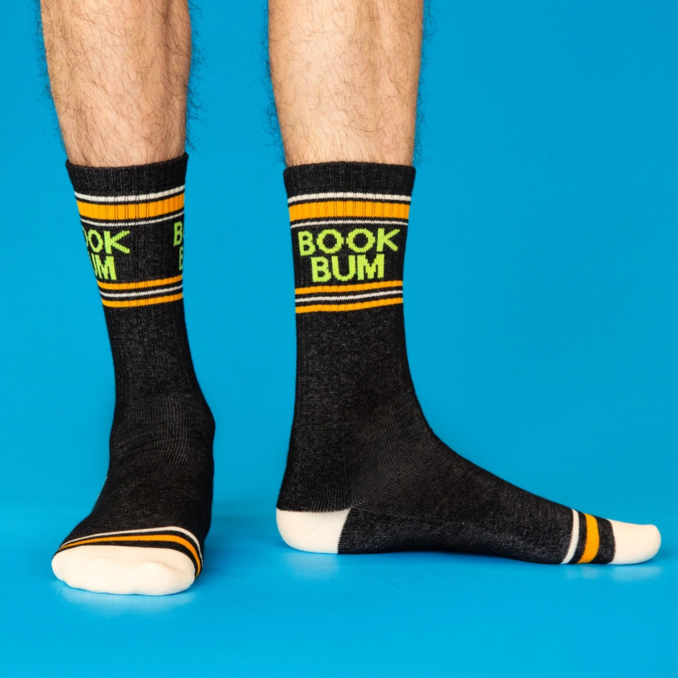 Book Bum Gym Crew Socks
