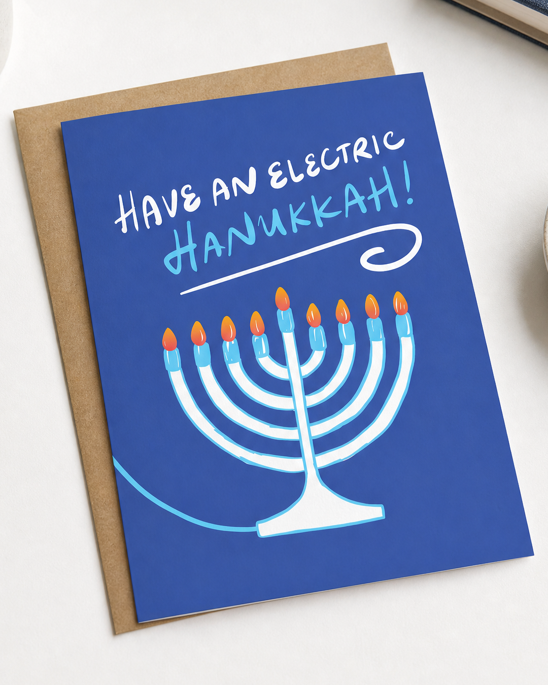 Have An Electric Hanukkah Holiday Card