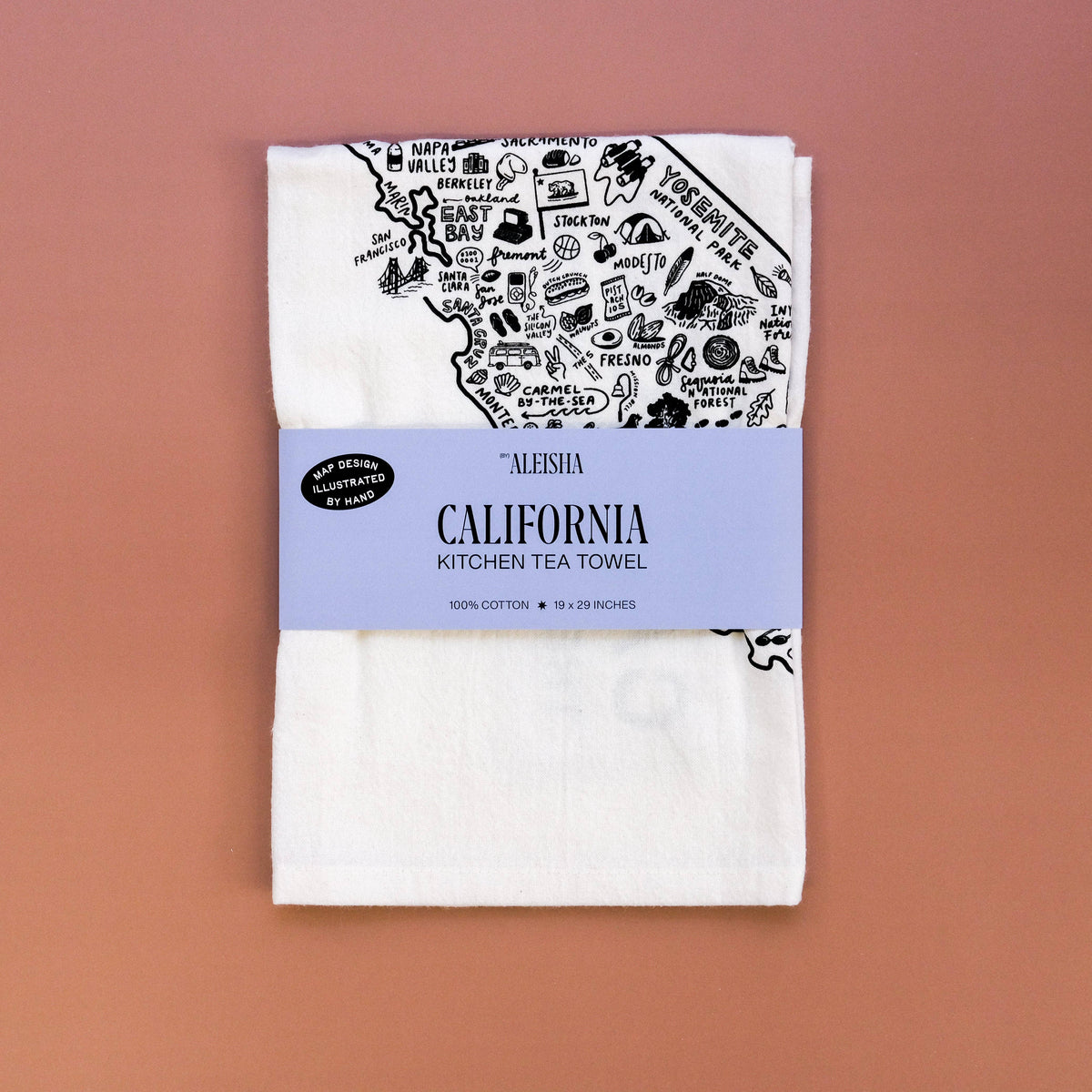State of California Tea Towel