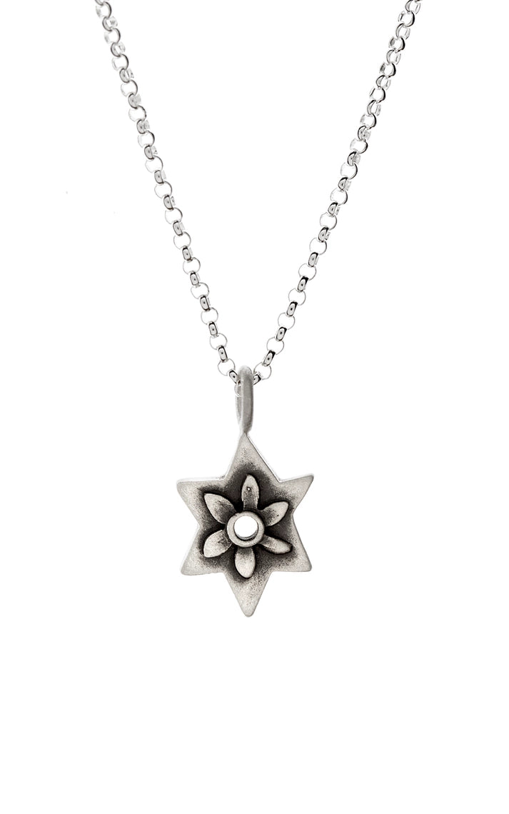 Botanical Jewish Star Necklace