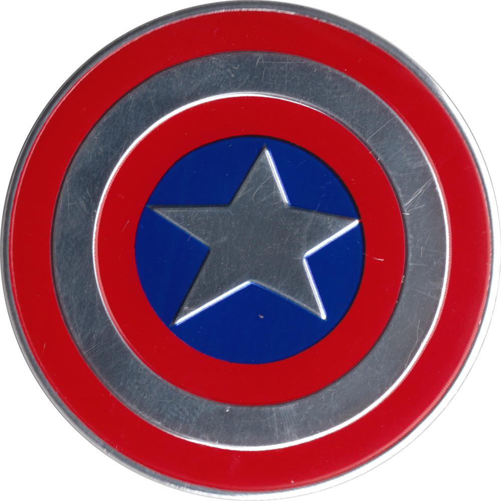 Sticker 2" Captain America Metal Sticker