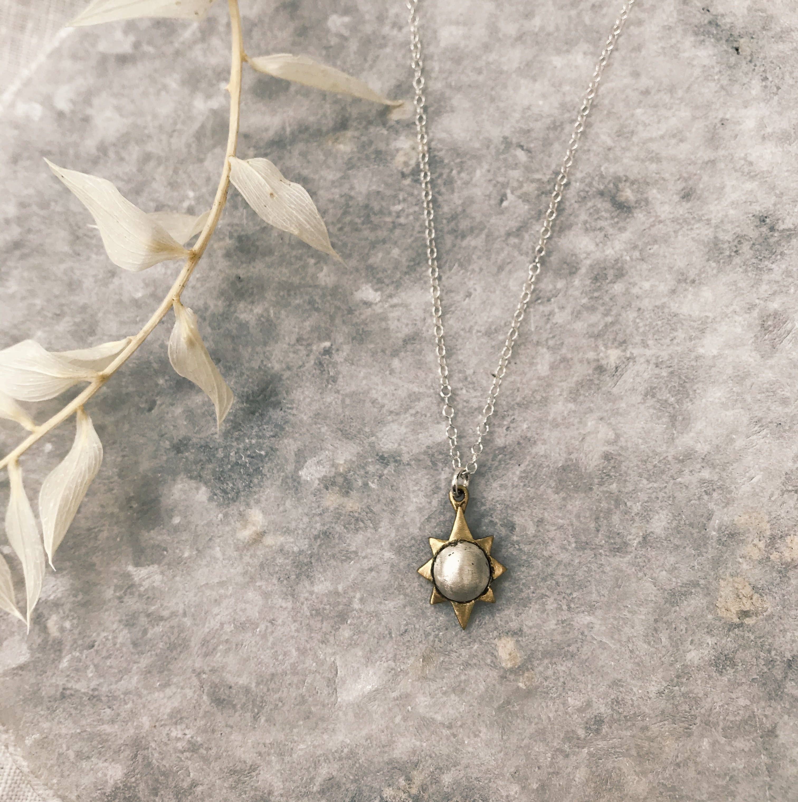 Mini "be the light" necklace