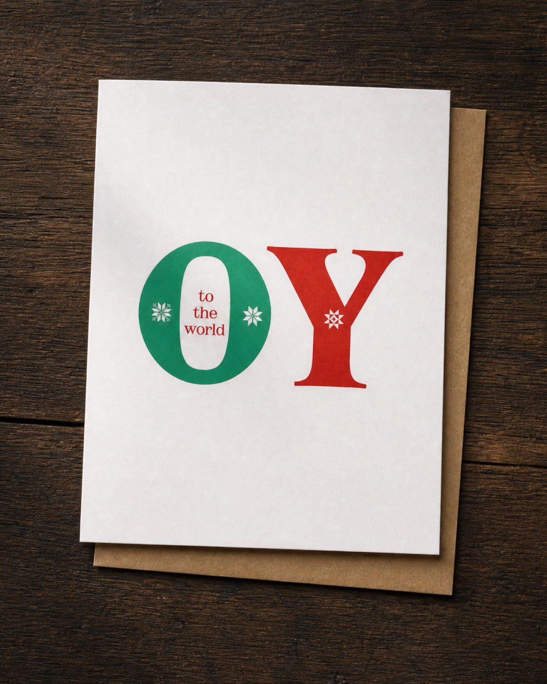 Oy To The World Holiday Card | Christmas Card
