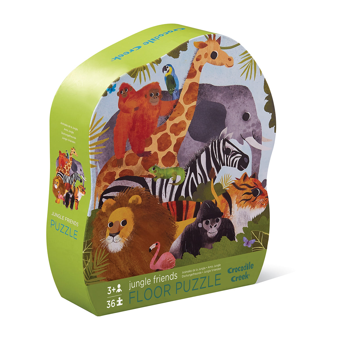 36-Piece Shaped Box Puzzle - Jungle Friends