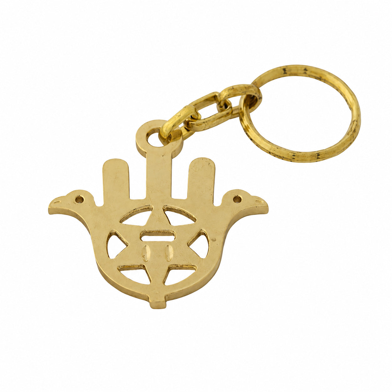 Bird Hamsa Keychain