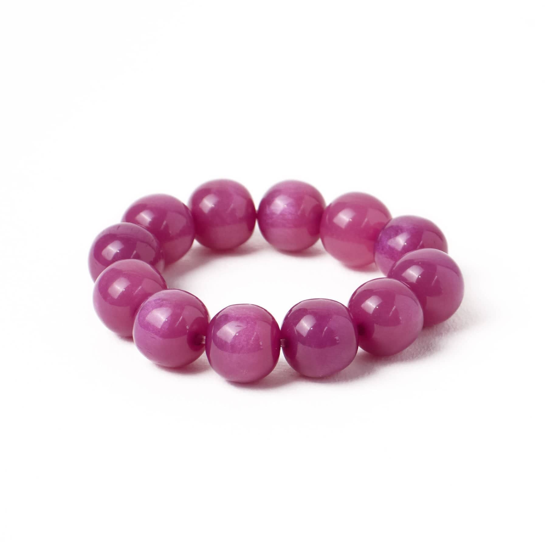 Cece Large Resin Bead Bracelet Purple
