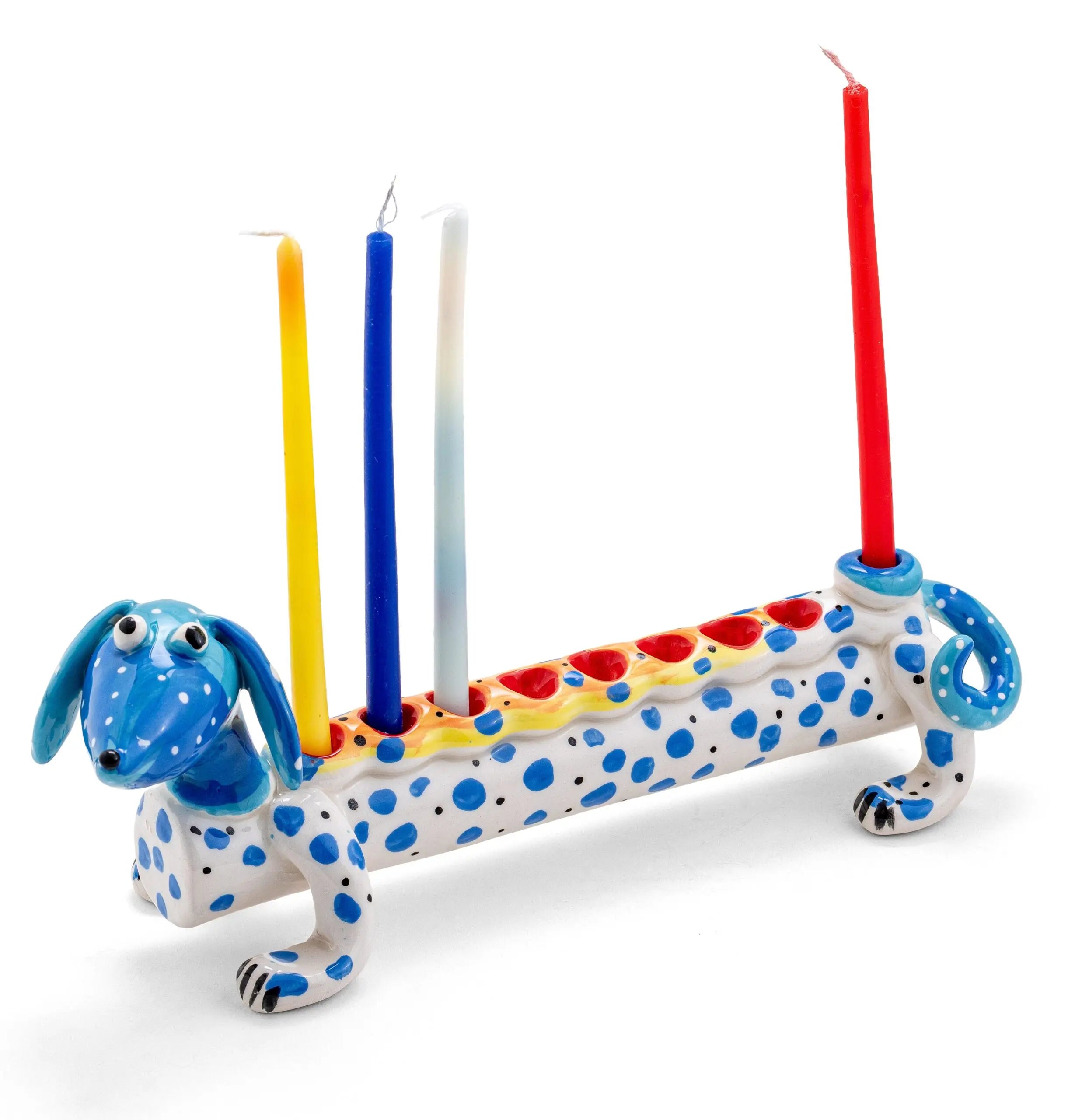 Ceramic Animal Hanukkiah