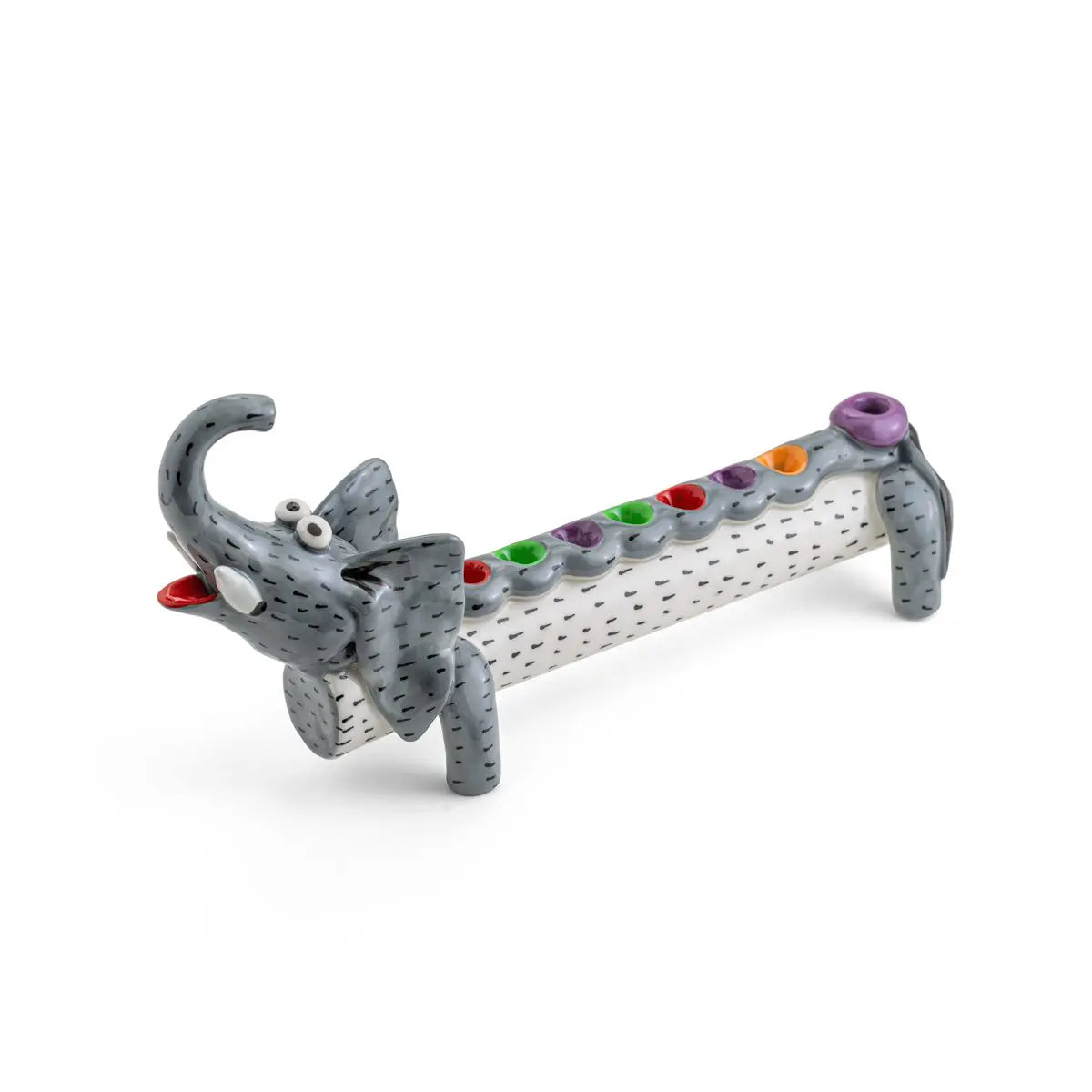 Ceramic Animal Hanukkiah