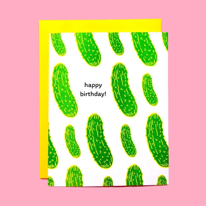 Pickles Birthday Risograph Card